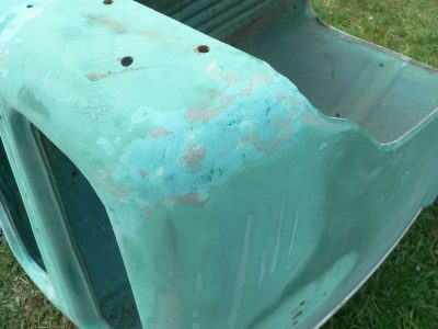 Kramer Bulldog Motorhaube gespachtelt