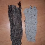 Rinde und Silikonform